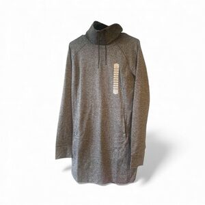 🔥 NWT Duluth Trading Co hoodie dress S gray retail 104 Christmas chic casual fun